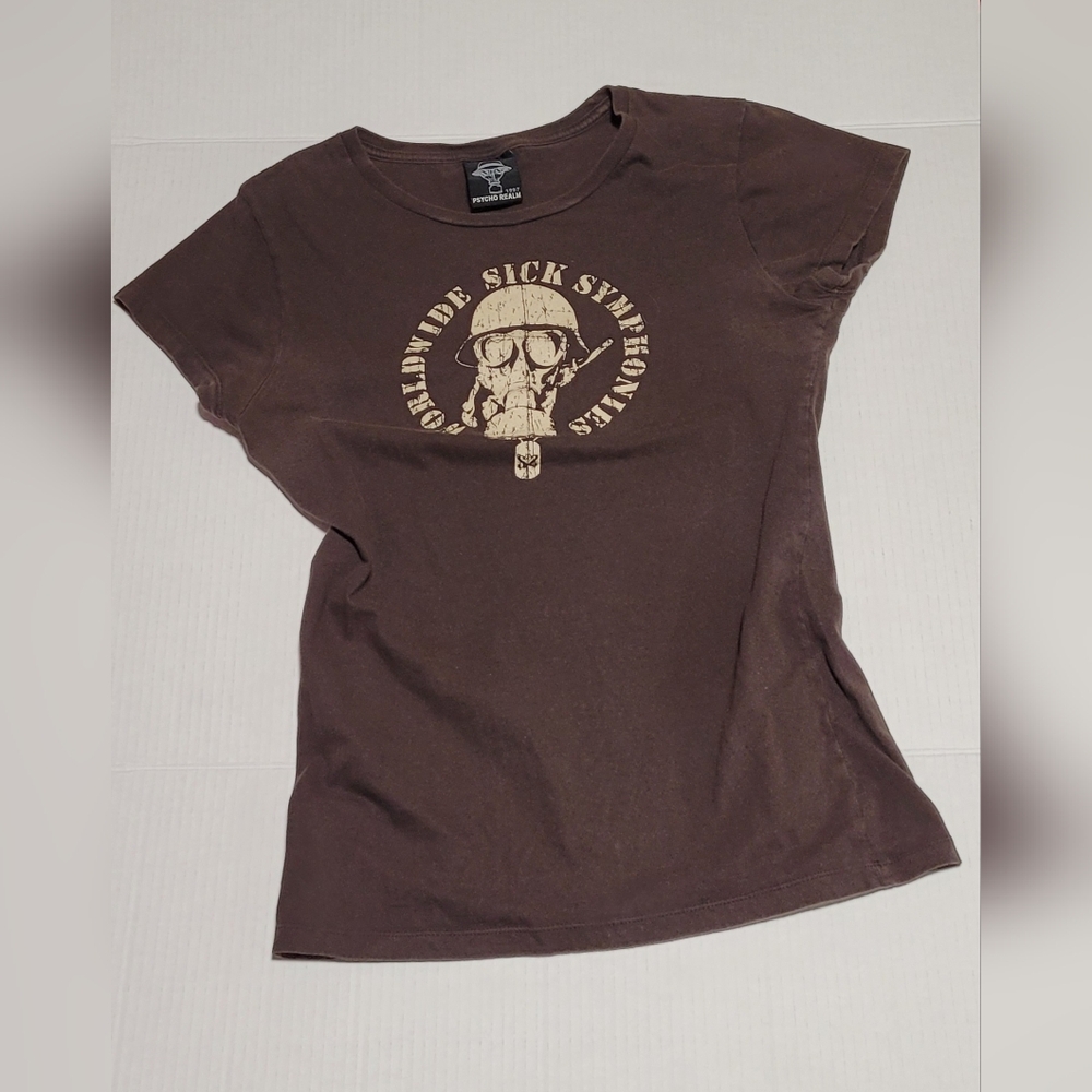 The Psycho Realm ~ XL Rap Hip Hop Vintage Gas Mask Tee